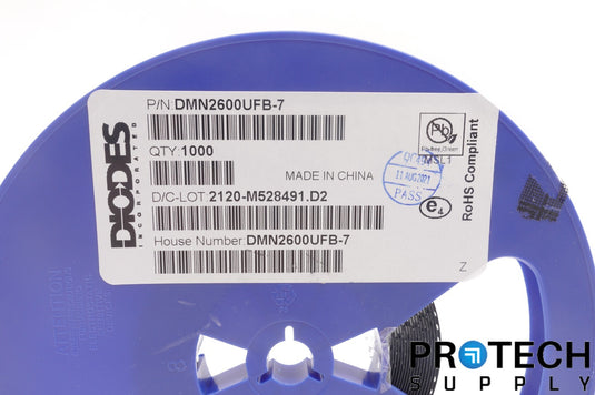 (1000/Reel) Diodes Inc DMN2600UFB-7 MOSFET N-CH 25V 1.3A 3DFN NEW w/ WARRANTY