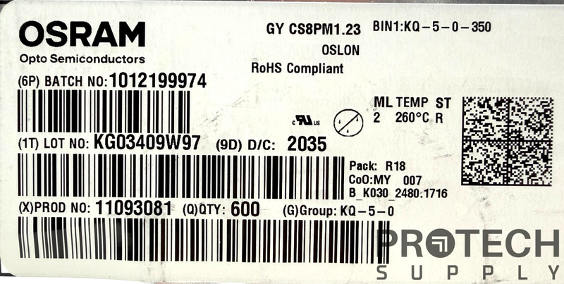 Load image into Gallery viewer, (600 Pack) OSRAM OSLON SSL 80, GY CS8PM1.23 LED Uni Color YELLOW with WARRANTY
