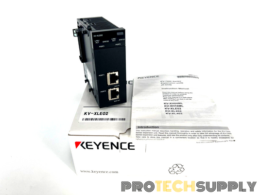 Keyence KV-XLE02 PLC Module Ethernet Interface Module NEW with WARRANTY