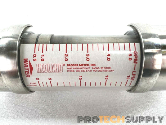 Badger Meter Hedland H705S-005-HT Flow Meter 3/4
