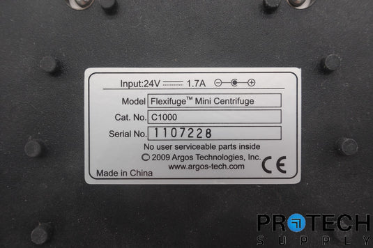 Argos C1000 Flexifuge Mini Centrifuge 6000/9200RPM w/ Power Adapter w/ WARRANTY