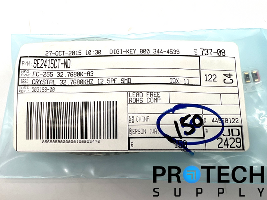 (150/Pk) Epson FC-255 32.7680K-A3 Crystal 32.768MHz 65kOhms with WARRANTY