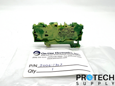 WAGO 2006-1307 Terminal Block Connector 3 Position Ground NEW