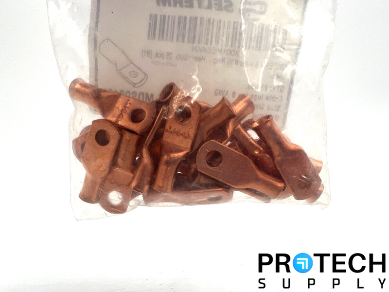 Load image into Gallery viewer, 25/Pk Selterm MDS081U Tinned Copper Battery Cable Lugs

