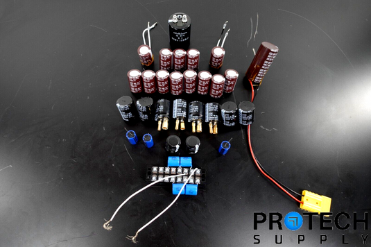 Lot of Various Capacitors Nichicon 6800uF + 1000uF + 220uf + 150uF