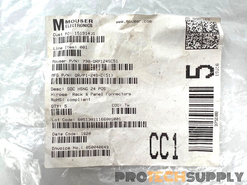 Load image into Gallery viewer, Lot of Hirose QR/P1-24S-C(51) Female &amp; Male Panel Connectors w/ WARRANTY
