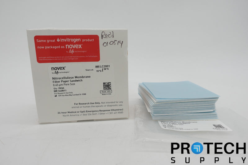 Load image into Gallery viewer, Apporx. 30/Pk INVITROGEN LC2001 Nitrocellulose/Filter Paper Sandwich 0.45μm NEW

