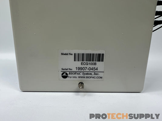 Biopac Systems ECG100B Electrocardiogram Amplifier with WARRANTY