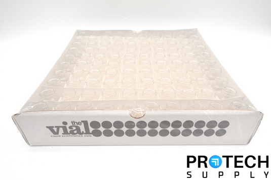 (100/Pk) Scintillation Glass 20mL Liquid Vials NO LIDS NEW w/ WARRANTY