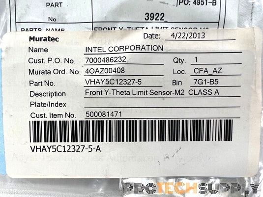 NEW Intel Asyst-Shinko EE-SX 871A Front Y-Theta Limit Sensor -M2 with WARRANTY
