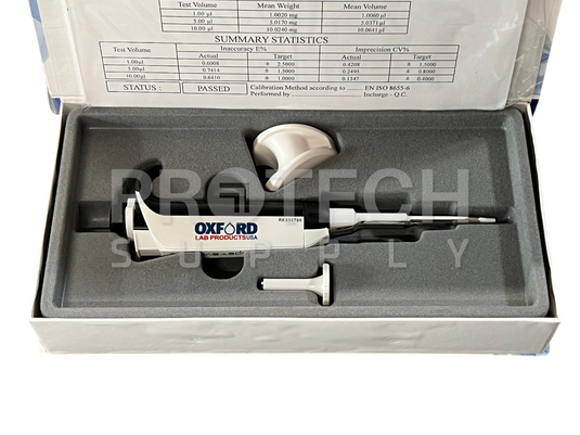 Oxford AE-10 Accupet Evo Single Channel Pipette 0.5-10ul NEW GUARANTEED