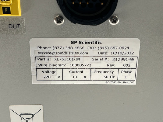 SP Scientific XE753101-IN Control Unit GUARANTEED