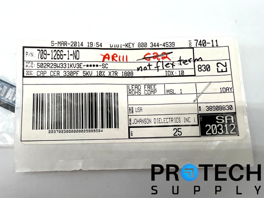 (23/Pk) Johanson 502R29W331KV3E-****-SC Ceramic Capacitor with WARRANTY