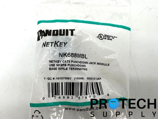 Panduit NK688MBL Punchdown Jack Module NEW with WARRANTY