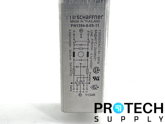 Schaffner FN1394-6-05-11 Power Entry Connector Receptacle with WARRANTY