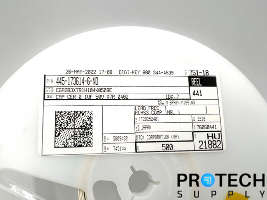 Approx 500 TDK Corporation Ceramic Capacitor 445-173614-6-ND with WARRANTY