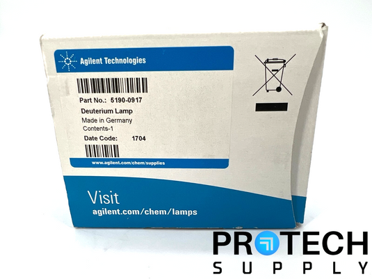 Agilent 5190-0917 Deuterium Lamp with WARRANTY