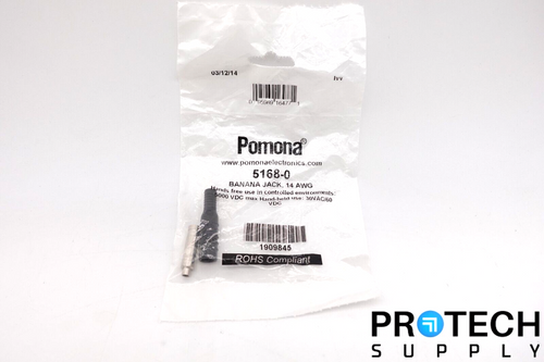 Pomona Banana Jack Connector 14AWG 5168-0 NEW