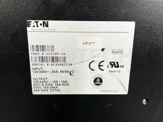 EATON PC5585-CF Output Power Distribution Unit with WARRANTY