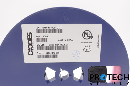 3000/Reel Diodes Inc DMN3110LCP3-7 MOSFET N-Channel 30V 3.2A 3DFN NEW & WARRANTY