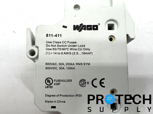 WAGO 811-411 Terminal Block 600VAC 30A 200kA with WARRANTY