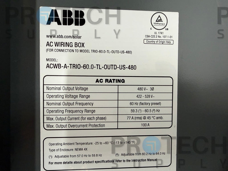 Load image into Gallery viewer, NEW ABB TRIO AC Wiring Box (3N639900000A Board + TAE75-30) DEHNguard + WARRANTY
