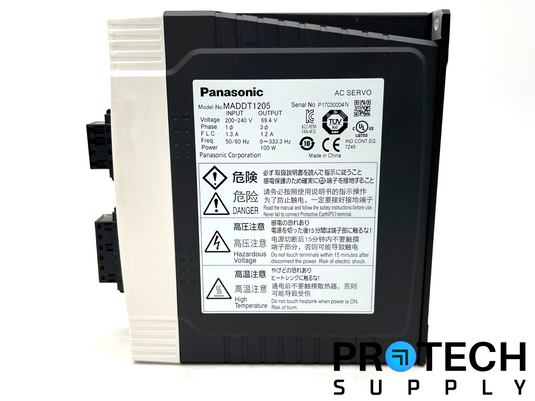 Panasonic MADDT1205 AC Servo Driver NEW with WARRANTY