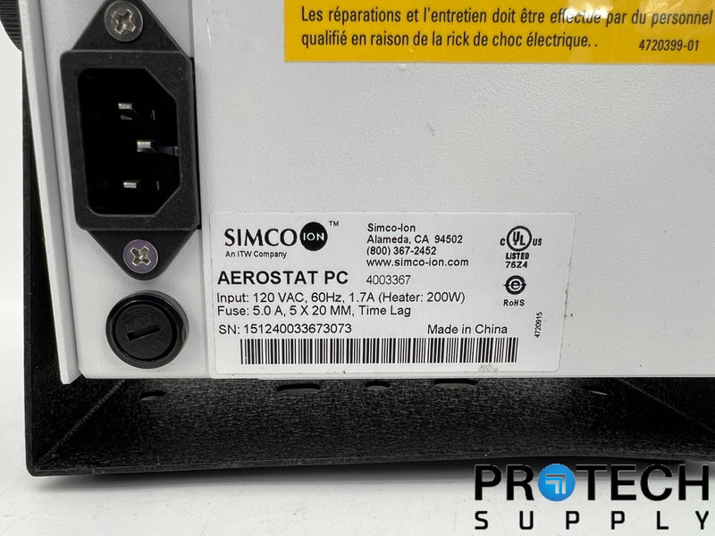 Load image into Gallery viewer, Simco-Ion 4003367 Aerostat PC Ionizing Air Blower NEW with WARRANTY
