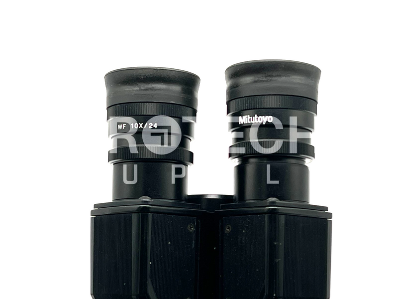 Load image into Gallery viewer, Mitutoyo FS60 Trinocular Microscope Head + x2 Eyepiece + Accessories
