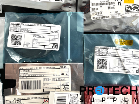 (Lot of Misc.) Capacitors / Resistors / Crystal / Sensors / Regulators / Chips