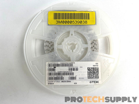 Roll of 220 TDK CGA9N3X7S2A106K230KB Multilayer Ceramic Capacitors w/ WARRANTY