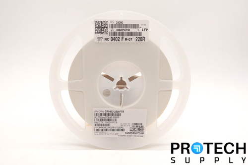(10,000/Reel) Yageo RC0402FR-07220RL Thick Film Res 220 Ohms 0402 NEW