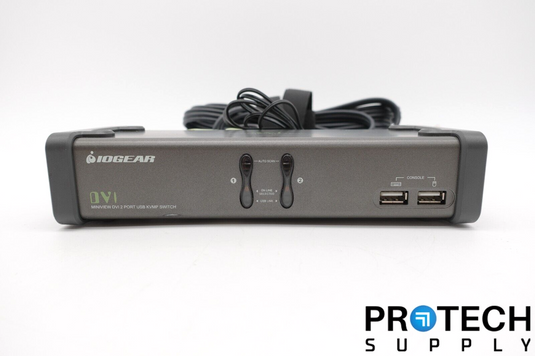 Iogear GCS1102 2-Port DVI KVM Switch & Cables + Power Adapter with WARRANTY