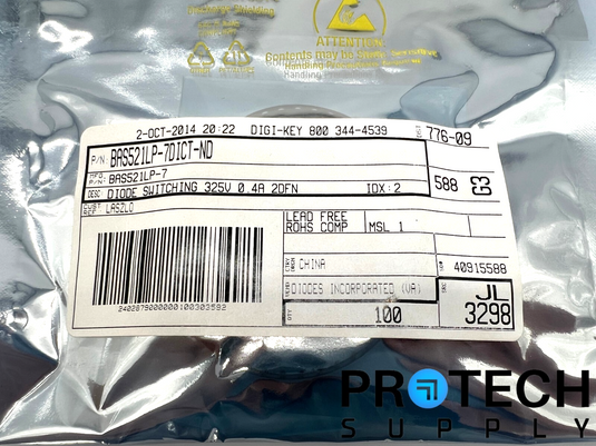 100/Pk Diodes Incorporated BAS521LP-7 Surface Mount with WARRANTY