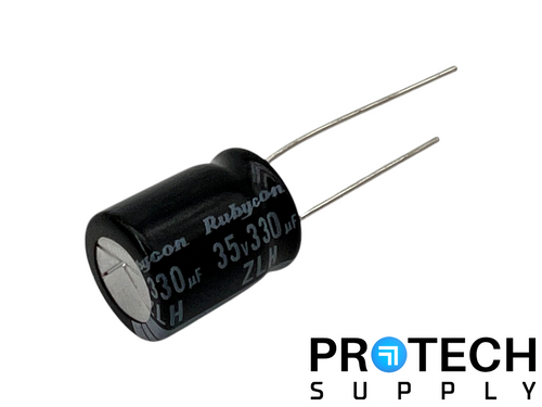 (80/Pk) Rubycon 35ZLH330MEFC10X12.5 Electrolytic Capacitors with WARRANTY