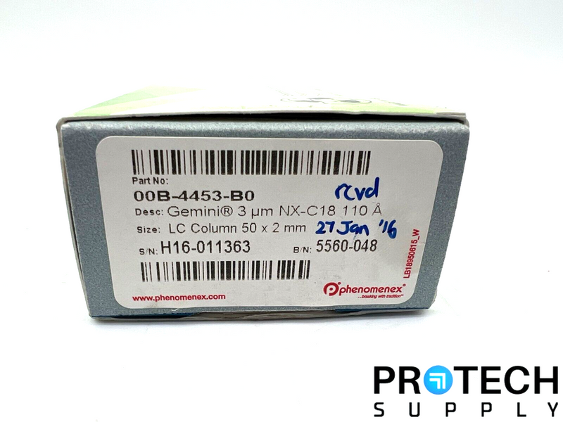 Load image into Gallery viewer, Phenomenex LC Column 3um Gemini NX-C18 110A 50 x 2mm 00B-4453-B0 with WARRANTY
