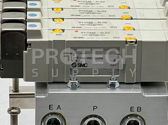 (Assy of 4) SMC SY5340-5LOZ Pneumatic Solenoid Valve + Mount Base GUARANTEED