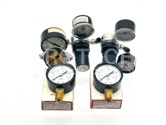 (Lot of 7) Misc PSI Pressure Gauge Winter's / Reotemp / USG / Valley