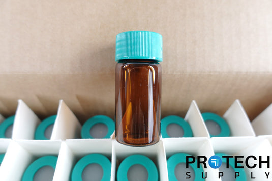 Box of 62 Qorpak Vials With WARRANTY