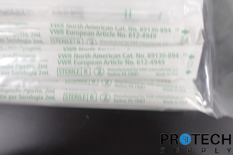 Load image into Gallery viewer, 500/Case VWR 89130-894 2mL Disposable Serological Pipets SEALED
