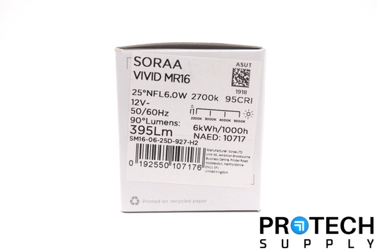 Soraa Vivid MR16 LED Bulb G5.3 2700K SM16-06-25D-927-H2 Without Lens w/ WARRANTY