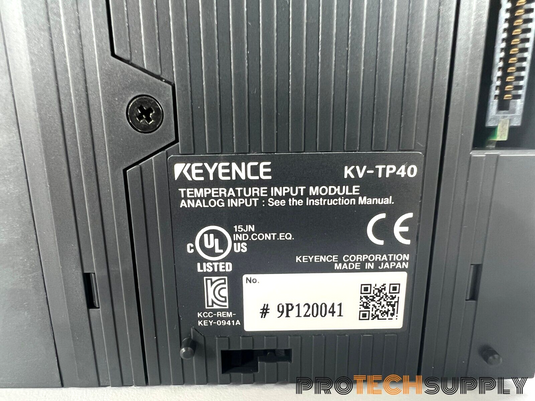 Keyence KV-TP40  4-Channel Temperature Analog Input Unit NEW with WARRANTY