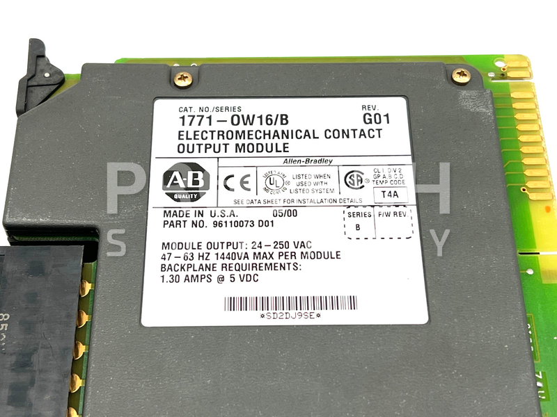 Load image into Gallery viewer, Allen-Bradley 1771-0W16/B Contact Output Module 96110073 D01 with WARRANTY
