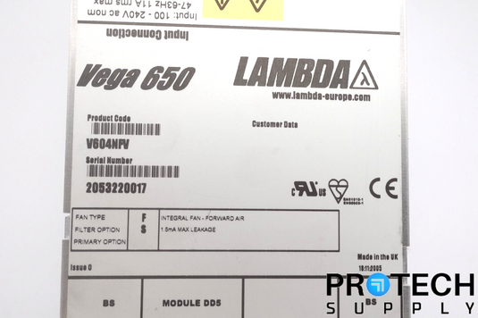 TDK-Lambda Vega 650 Power Supply 100 - 240V with WARRANTY