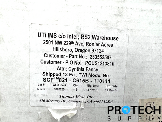 Set of (22) Thomas West Pads SCF Westpads for Tungsten Semiconductor