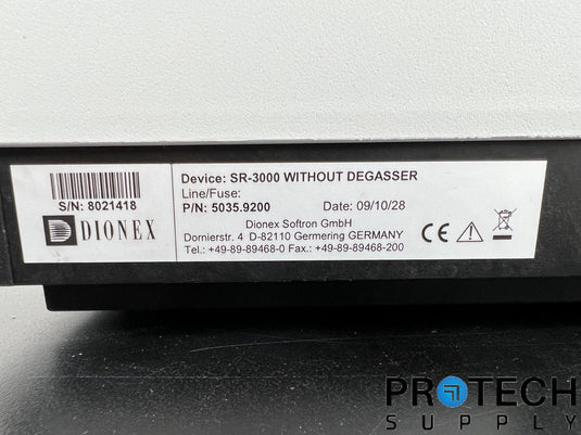 Dionex UltiMate 3000 Solvent Rack without Degasser 5035.9200