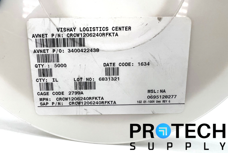 Load image into Gallery viewer, (5,000 Per Reel) Vishay Dale CRCW120624R9FKTA Chip Resistor with WARRANTY
