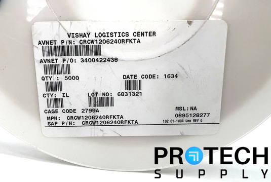 (5,000 Per Reel) Vishay Dale CRCW120624R9FKTA Chip Resistor with WARRANTY