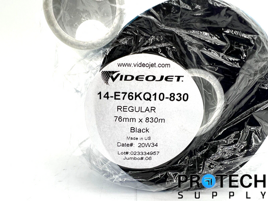 Videojet 14-E76KQ10-830 Black Thermal Transfer Ribbon NEW