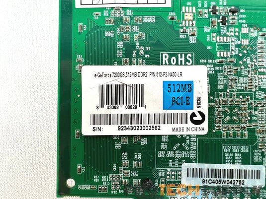 EVGA 512-P2-N430-LR GeForce 7200GS 512MB DDR2 Video Card with WARRANTY